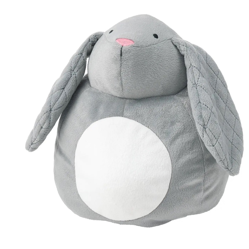 IKEA PEKHULT soft toy LED night light grey rabbit 19 cm Light Not Included